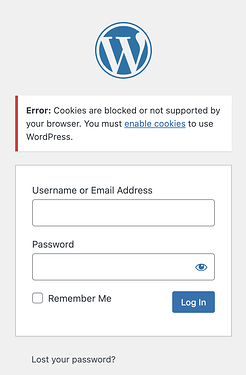 Cookies are blocked or not supported by your browser. You must enable cookies to use WordPress.