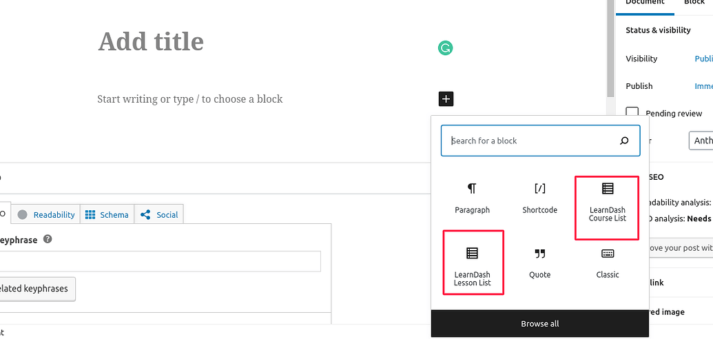 Learndash Modules added on page not showing at frontend - sage - Roots ...