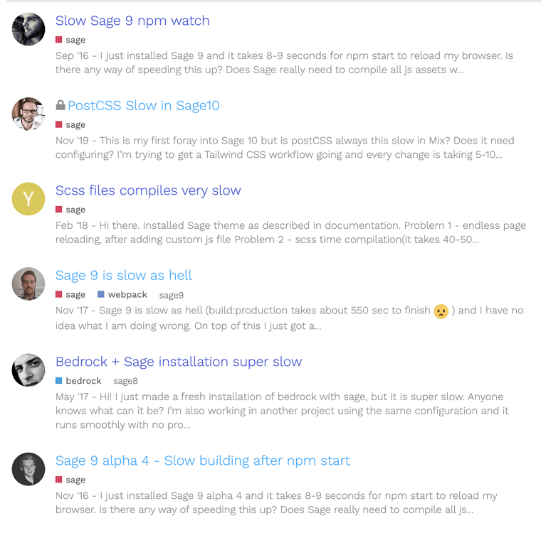 Sage 9 is just, unbelievably slow for us - sage - Roots Discourse