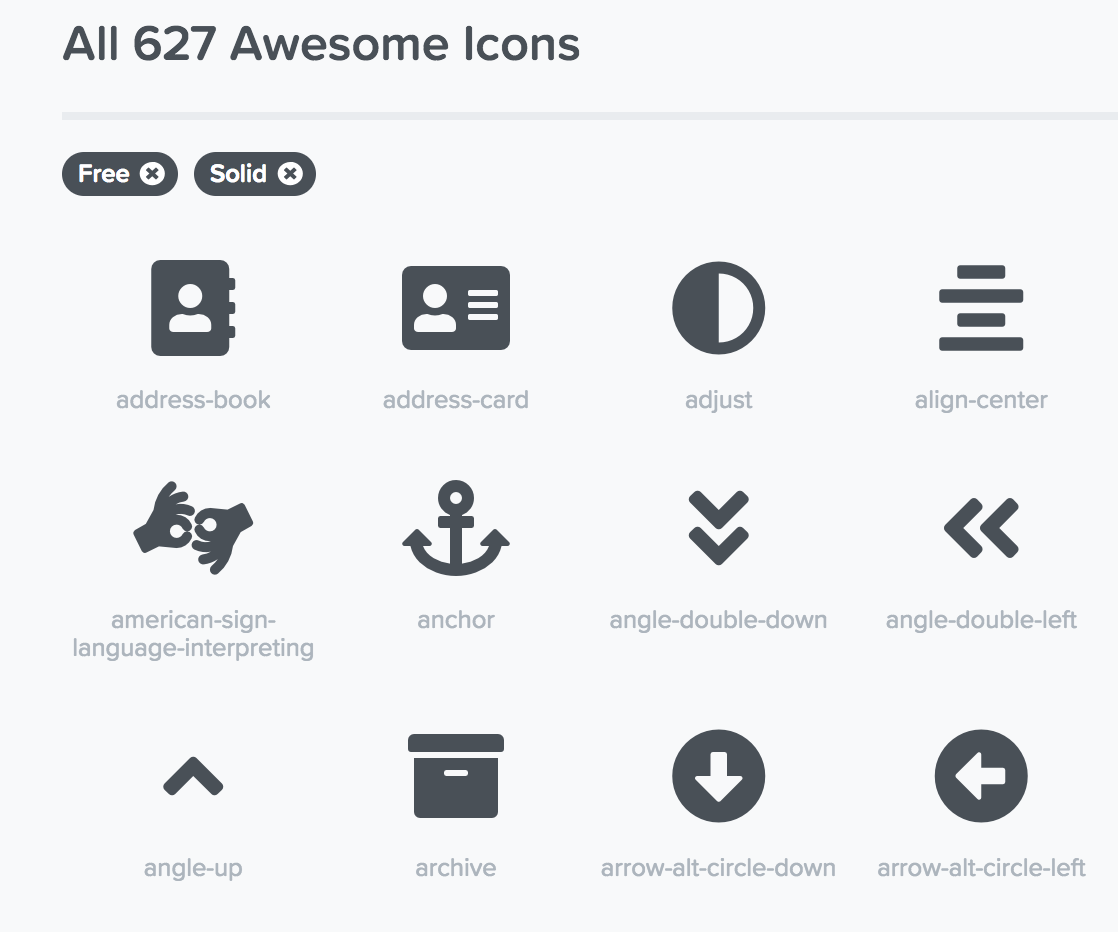 Cards Icon  Font Awesome